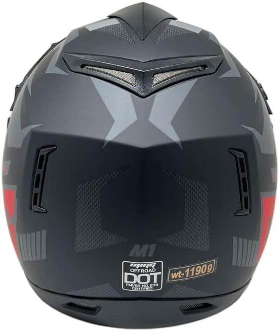 MMG Adult Motorcycle Off Road Helmet Model 31 DOT - MX ATV Dirt Bike Motocross UTV - with Goggles